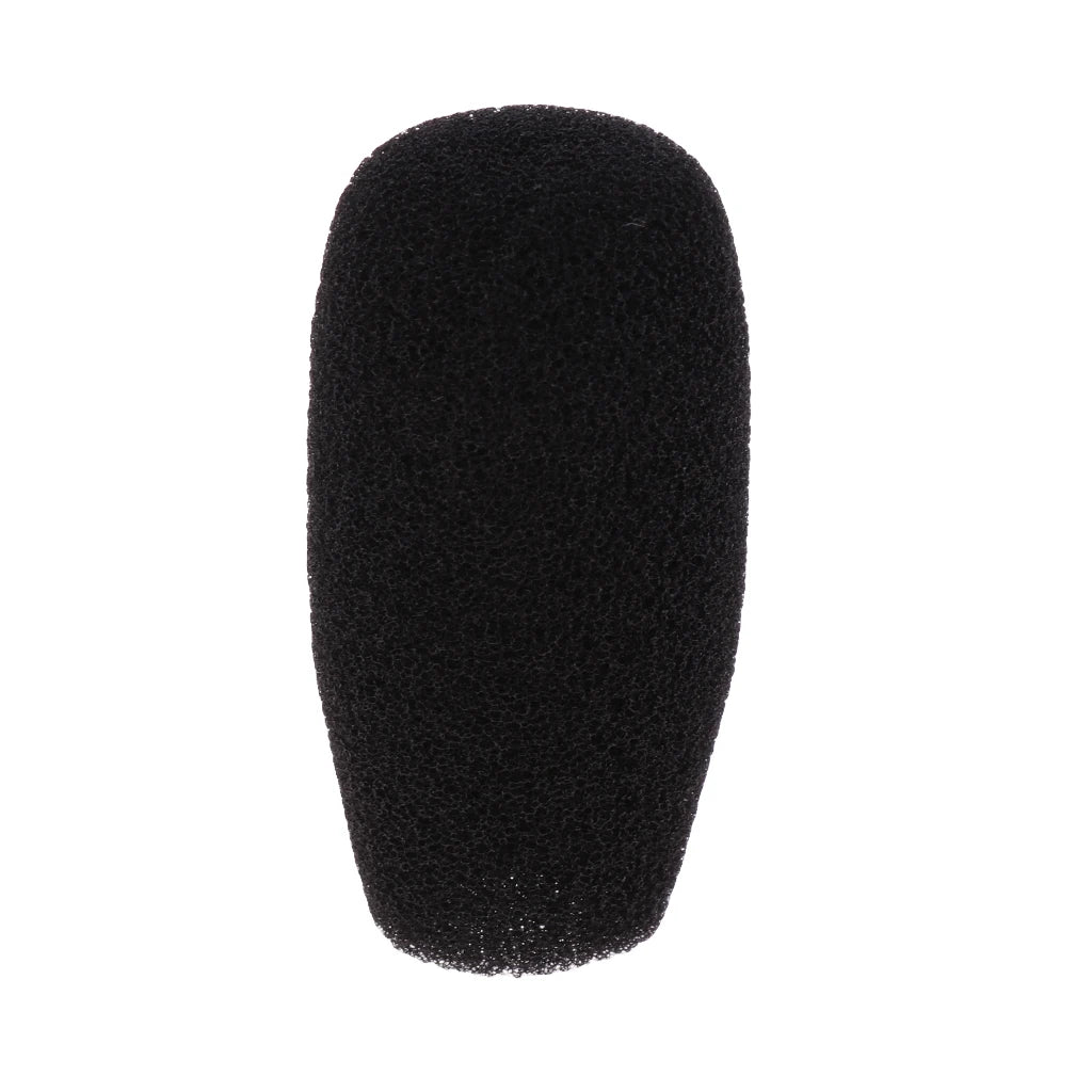 5 Pieces Black Microphone Mic Sponge Windshields Wind Muffs Covers for Meeting Conference Gooseneck Microphone Parts