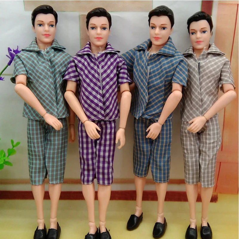 3pcs/set Ken Dolls Clothes Male Clothes For Prince Ken Dolls Daily Wear Accessories Random Fashion Outfit For Boyfriend