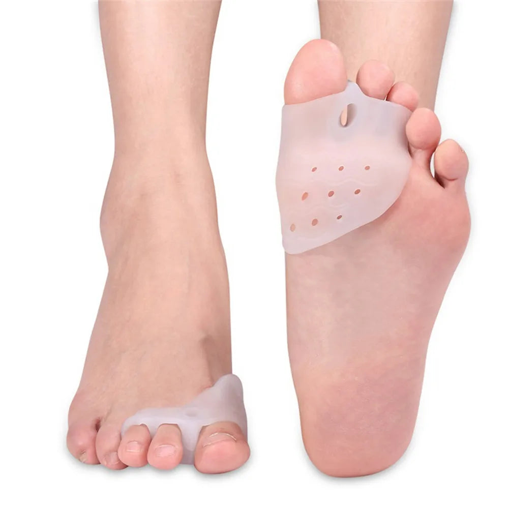 Bunion Corrector: 2Pcs Bunion Corrector Pain Relief Hammer Toe Separator with Forefoot Care Pads Protection Hallux Valgus Foot Massager