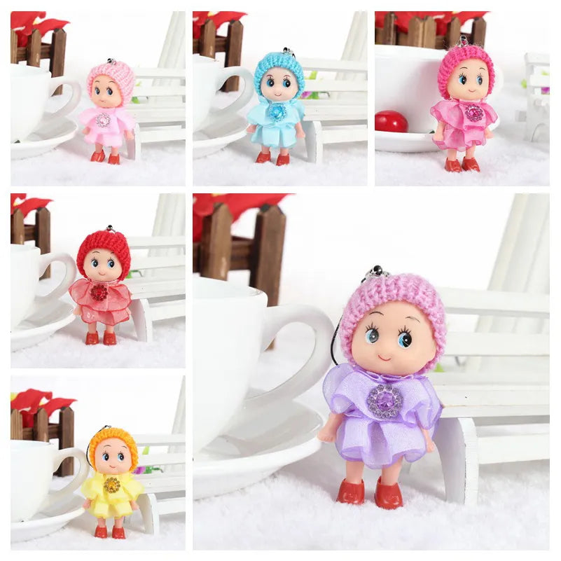 5pcs/set 8cm Little Kelly Confused Doll Princess Mini Simba Cute Baby Kelly Dolls Body Toys For Girls Children Gifts