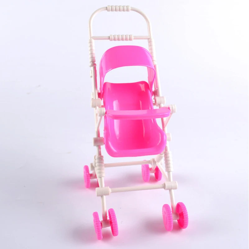 Kelly Doll Set: 1 Set Dolls Accessories Mini DIY Cart with Little Kelly Doll Toys Happy Family Cart Kelly for Dolls Toys for Girls Gifts