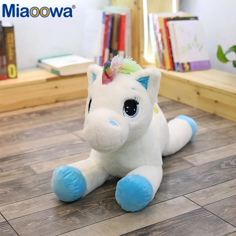 40-110cm Stuffed Animal Baby Dolls Kawaii Cartoon Rainbow Unicorn Plush toys Kids Present Toys Children Baby Birthday Gift