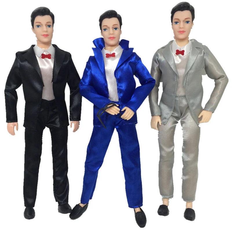 3pcs/set Ken Dolls Clothes Male Clothes For Prince Ken Dolls Daily Wear Accessories Random Fashion Outfit For Boyfriend