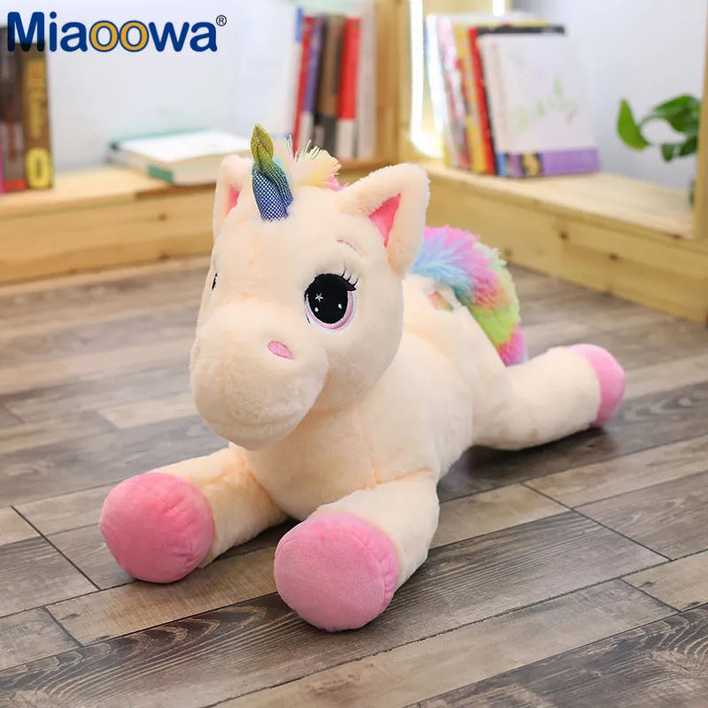 40-110cm Stuffed Animal Baby Dolls Kawaii Cartoon Rainbow Unicorn Plush toys Kids Present Toys Children Baby Birthday Gift