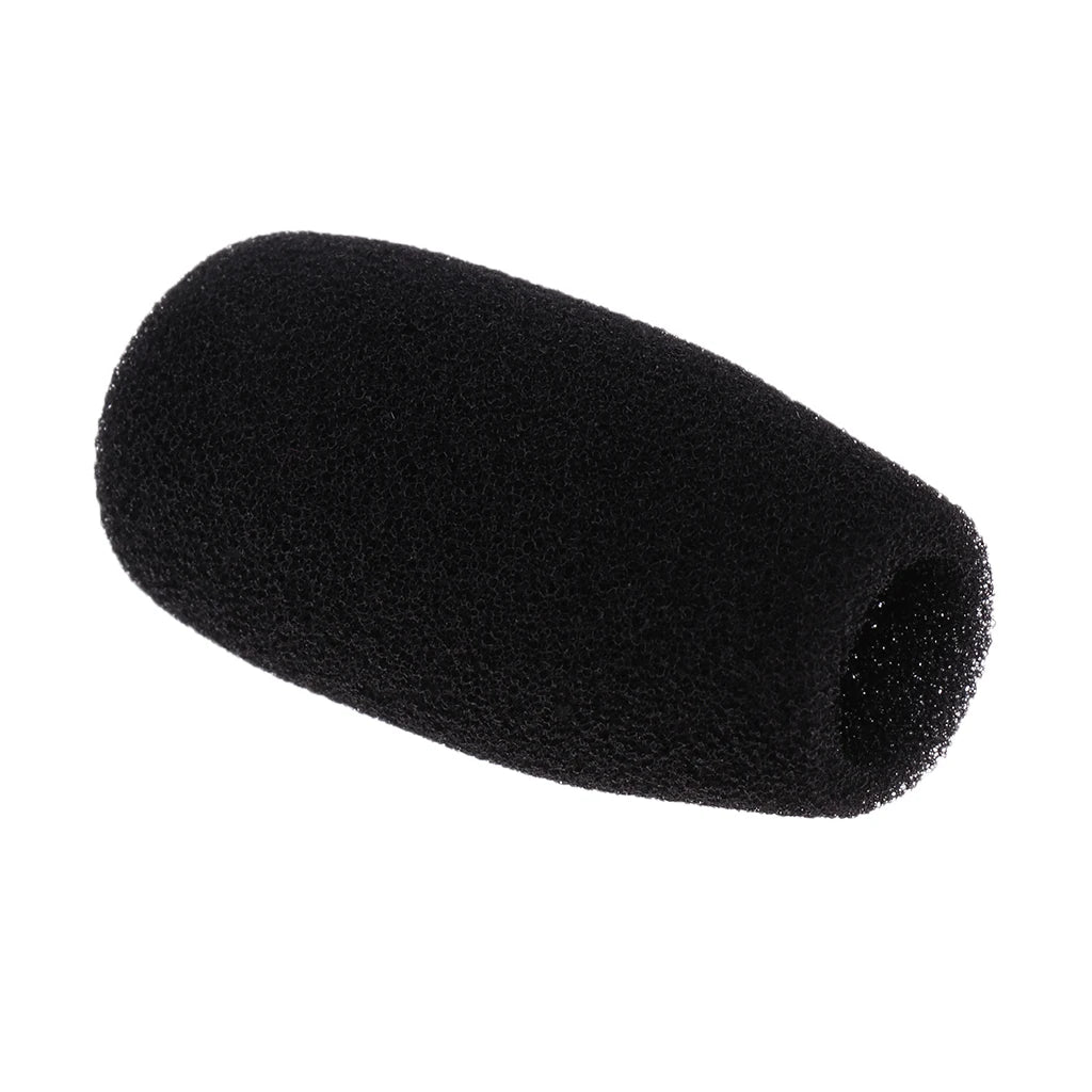 5 Pieces Black Microphone Mic Sponge Windshields Wind Muffs Covers for Meeting Conference Gooseneck Microphone Parts