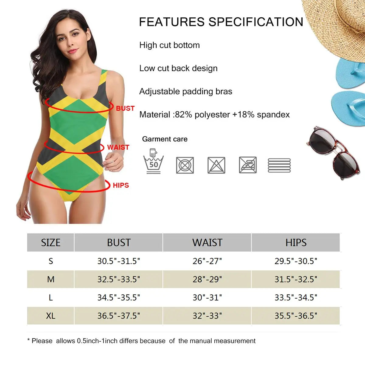 Jamaican Inspired Swimsuit🇯🇲: Flag Of Jamaica Tapestry Exotic Bikinis Women Swimsuit Low Waist soft Women summer vacation Beach wear M3