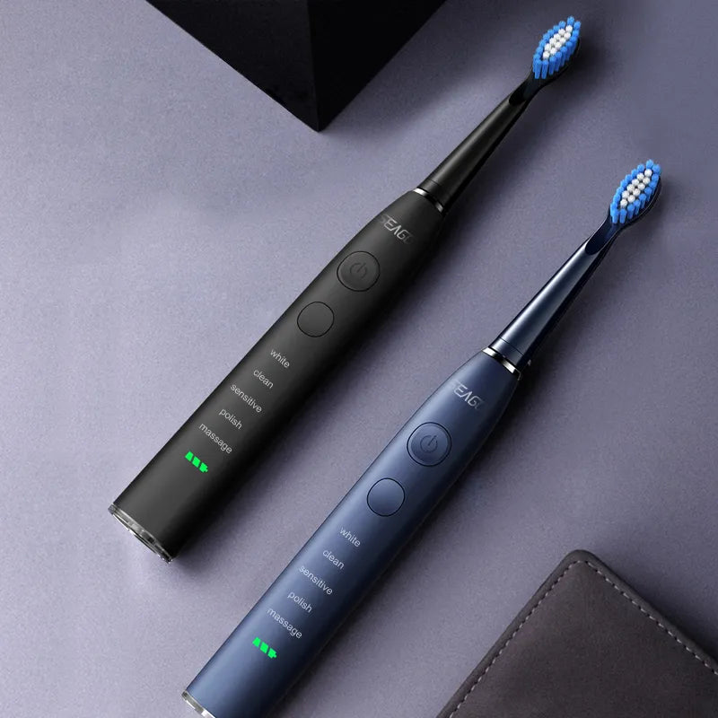 Seago Electric Sonic Toothbrush SG-575 USB Charge Rechargeable Adult Waterproof Electronic Tooth Brushes Replacement Heads Gift