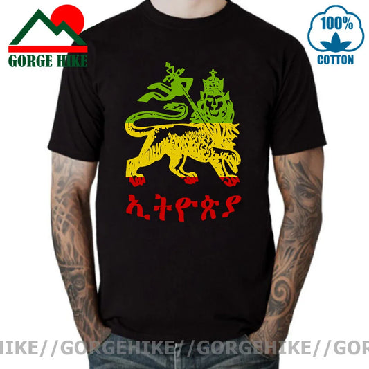 Raggae T-Shirt🇯🇲: Fashion Lion Of Judah Reggae Music Rastafari Rasta t shirt for men cotton awesome summer gents t shirt tee clothing Natural Tops Plus Size