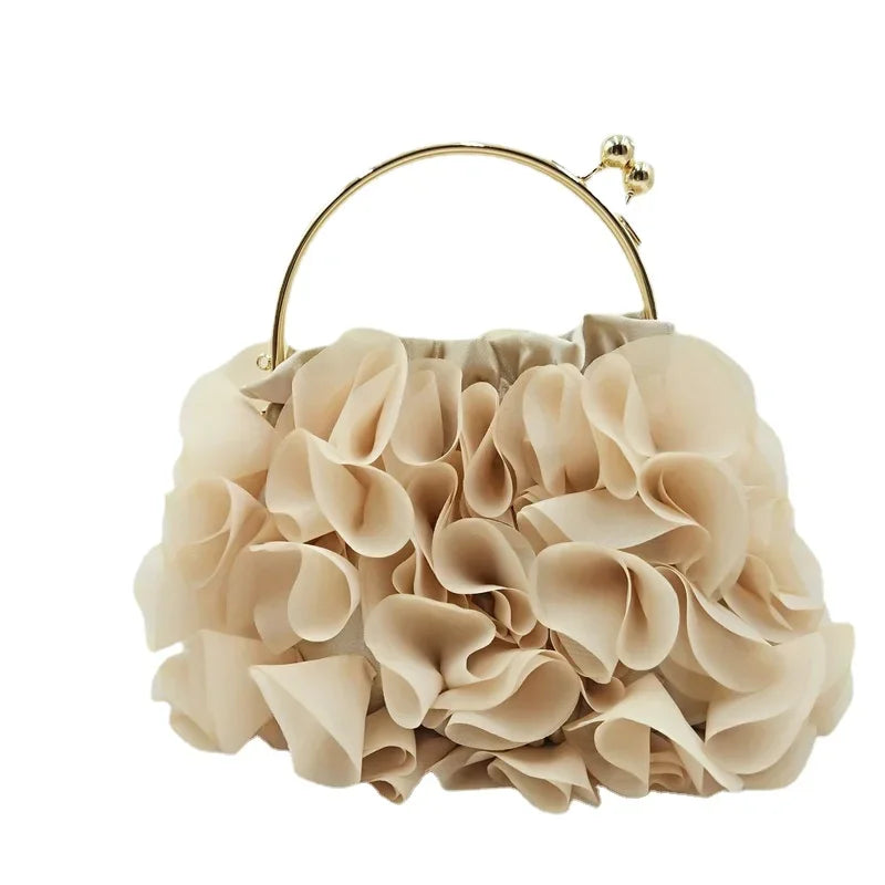 Women Satin Clutch Bag Elegant Evening Bag Formal Party Bride Dress Matching Bag Fairy Fabric Handbags and Purses Luxus Tasche