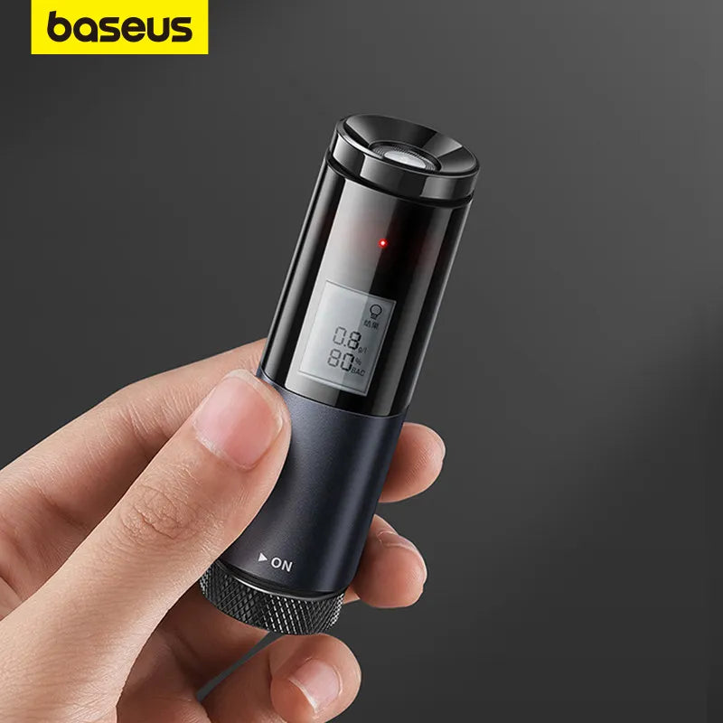 Baseus Alcohol Tester Electronic Breathalyzer with Digital Display Portable Rechargeable Non-Contact Alcohol Meter Analyzer