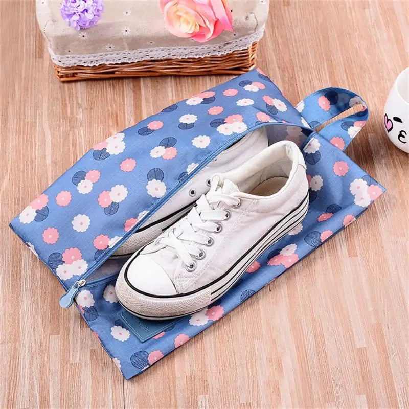 Hang Makeup Bag Travel Foldable Storage Organizer Oxford Cloth Waterproof Cosmetic Bags Zipper Shoe Storage Bag Travel Organizer