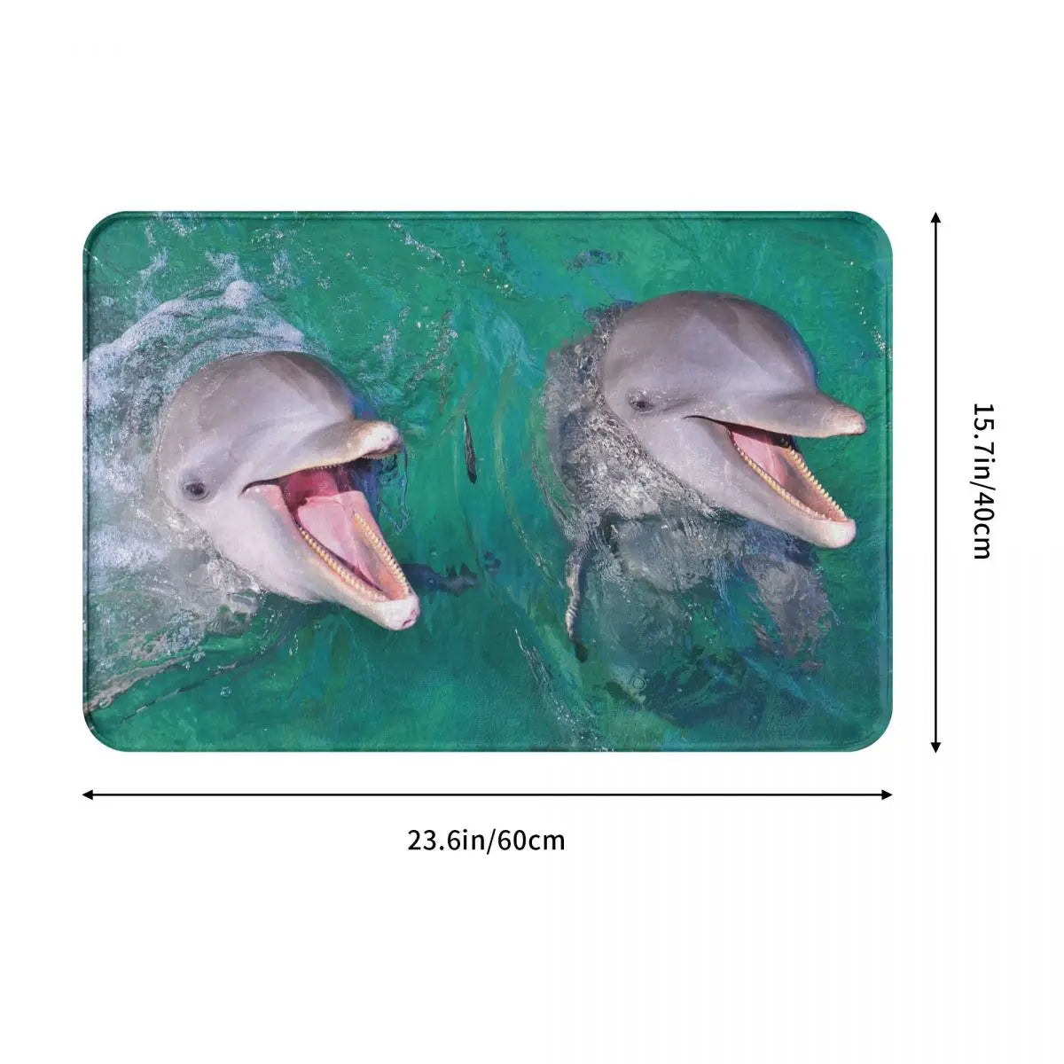 Undersea World Animals Doormat Bedroom Welcome Entrance Hallway Carpet Fish Dolphin Absorbent Floor Rug Door Mat Bath Mat