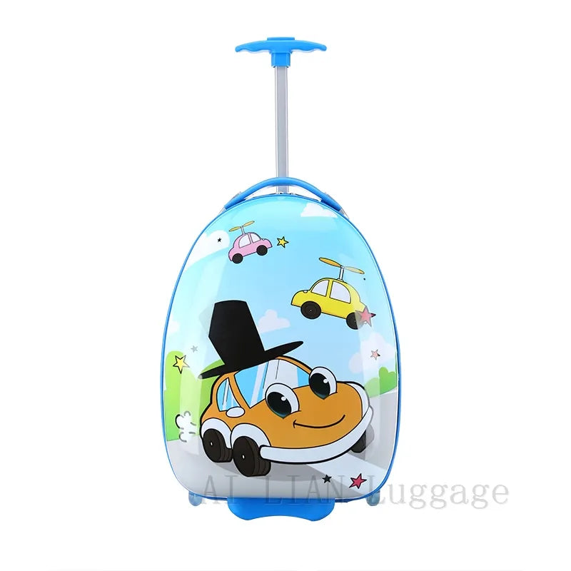 kids travel suitcase with wheels Cartoon anime rolling luggage carry ons cabin trolley luggage bag children car suitcase panda