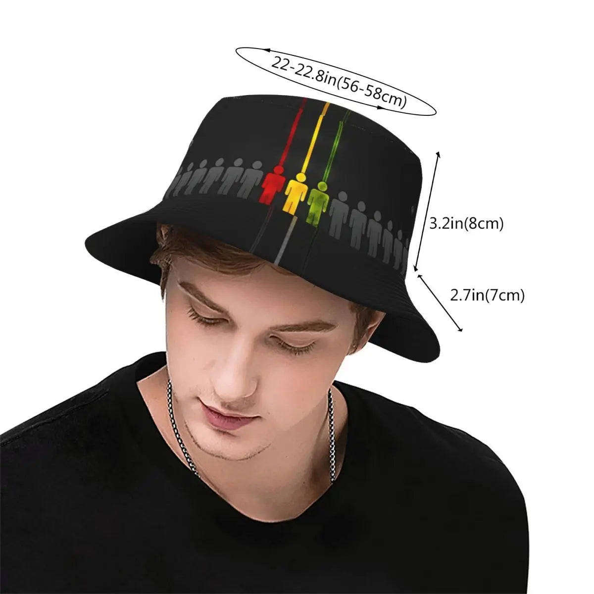 Reggae Bucket Hat🇯🇲: Unisex Bucket Hat Reggae People Spring Headwear Foldable Outdoor Sport Fishing Hat Jamaica Rasta Ispoti Hat Birthday Gift Idea