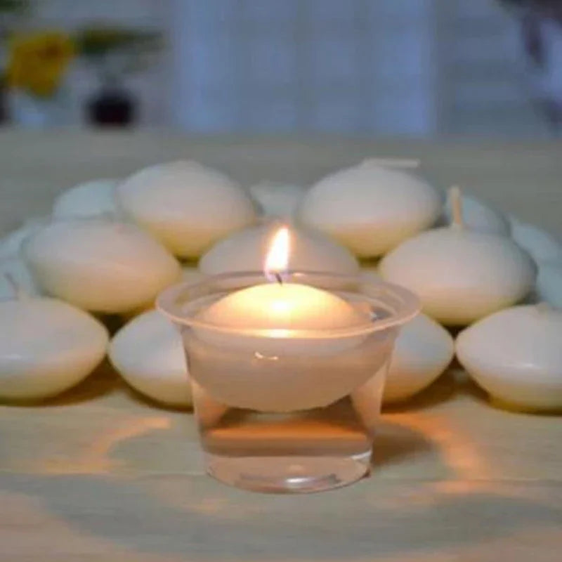 Candles: 10 Pcs Smokeless Floating Candles Spherical Floating on The Water Valentine's Day Wedding Romantic Confession Party Decoration