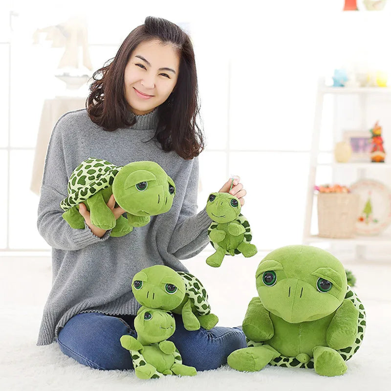 30-100cm Lovely Big Eyes Tortoise Soft Stuffed Animal Cushion Soft Small Sea Turtles Dolls for Kids Gift