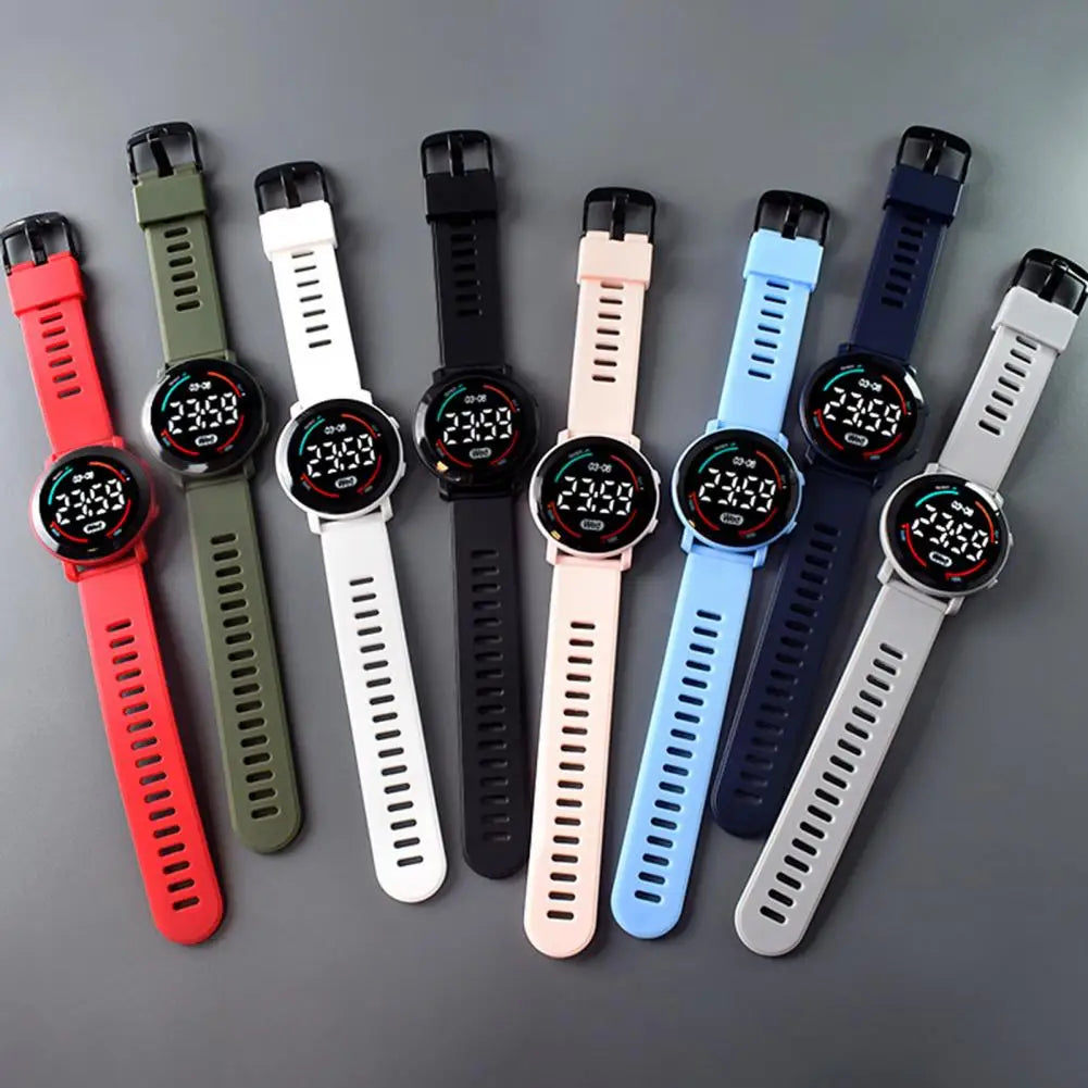 Button Operation Jewelry Accessories Water Resistant LED Digital Watch for Daily Wear