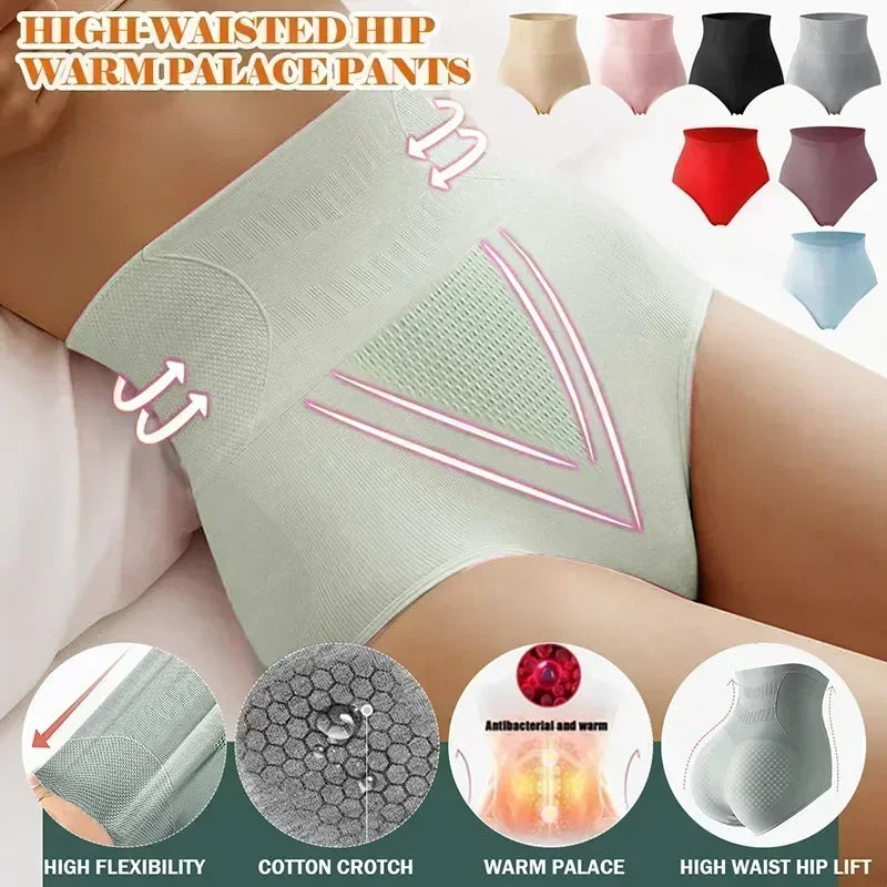 Slimming Underwear Waist Flat Lingerie Women's Lifting Briefs Belly Shaper High Panties Shapewear Cotton Hip Body