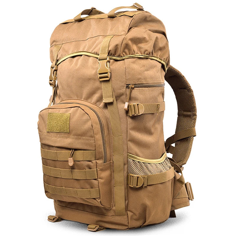 Military Tactical Backpack: 50L Large Capacity Men Tactics Backpack Waterproof Military Bags Climb Hike Army Travel Backpacks Mochila Militar