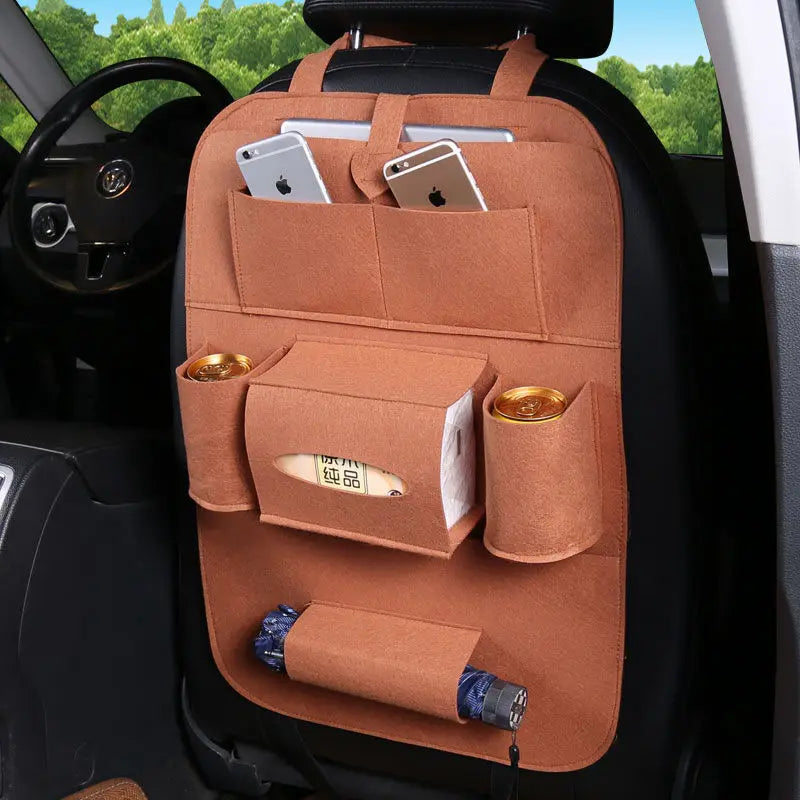 Car Seat Back Insulation Storage Bag Multi-Pocket Thermal Cooler Travel Organizer Case Pouch Bottle Drink Holder Container