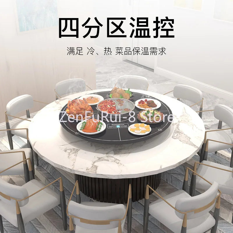 Dining: Hot Pot Dishes Warming Keeping Plate Food Insulation Board Dishes Warming Plate Fantastic Heating Product Multi-Functional9