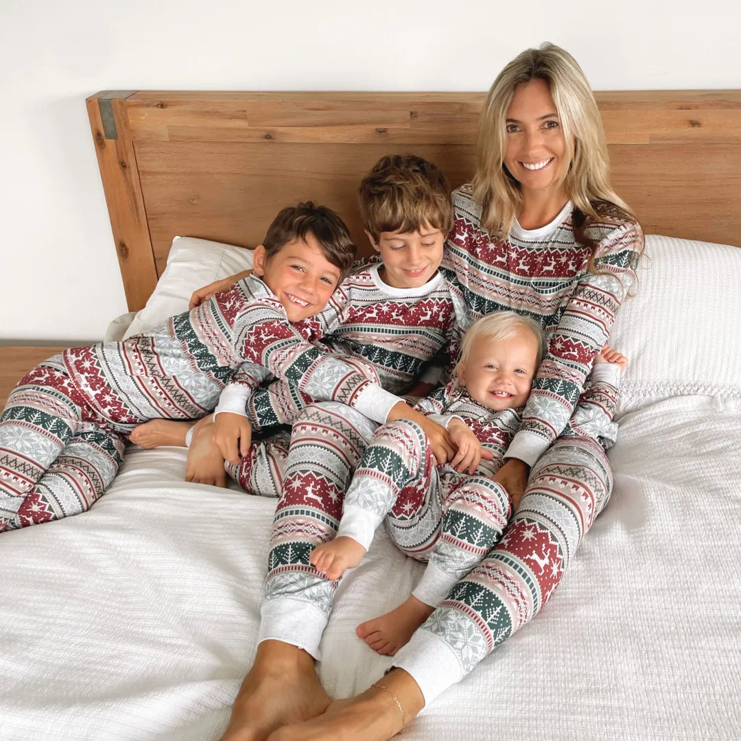 2023 Family Christmas Matching Pajamas Set Xmas Adult Kids Mother And Daughter Father Son Sleepwear Baby Family Look Outfits