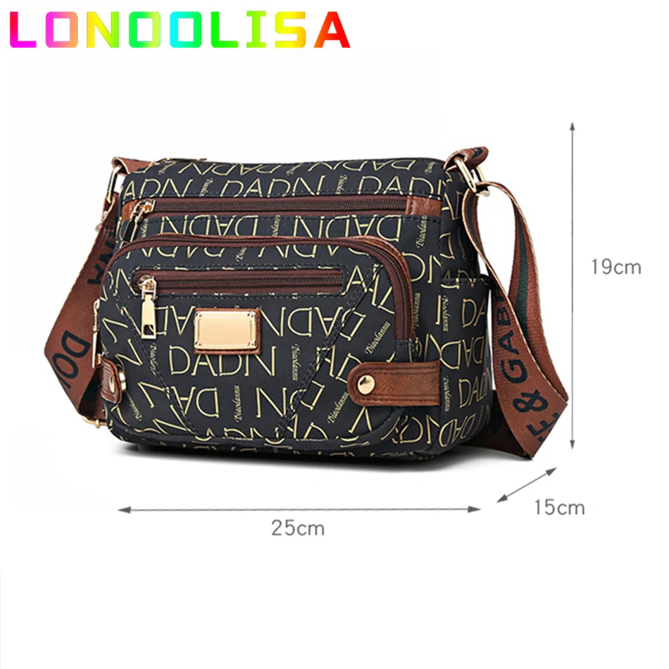 Vintage Handbag: High Quality Vintage Women's Messenger Bag Ladies Crossbody Shoulder Shopper Sac A Main Many Pockets Female Handbags and Purses