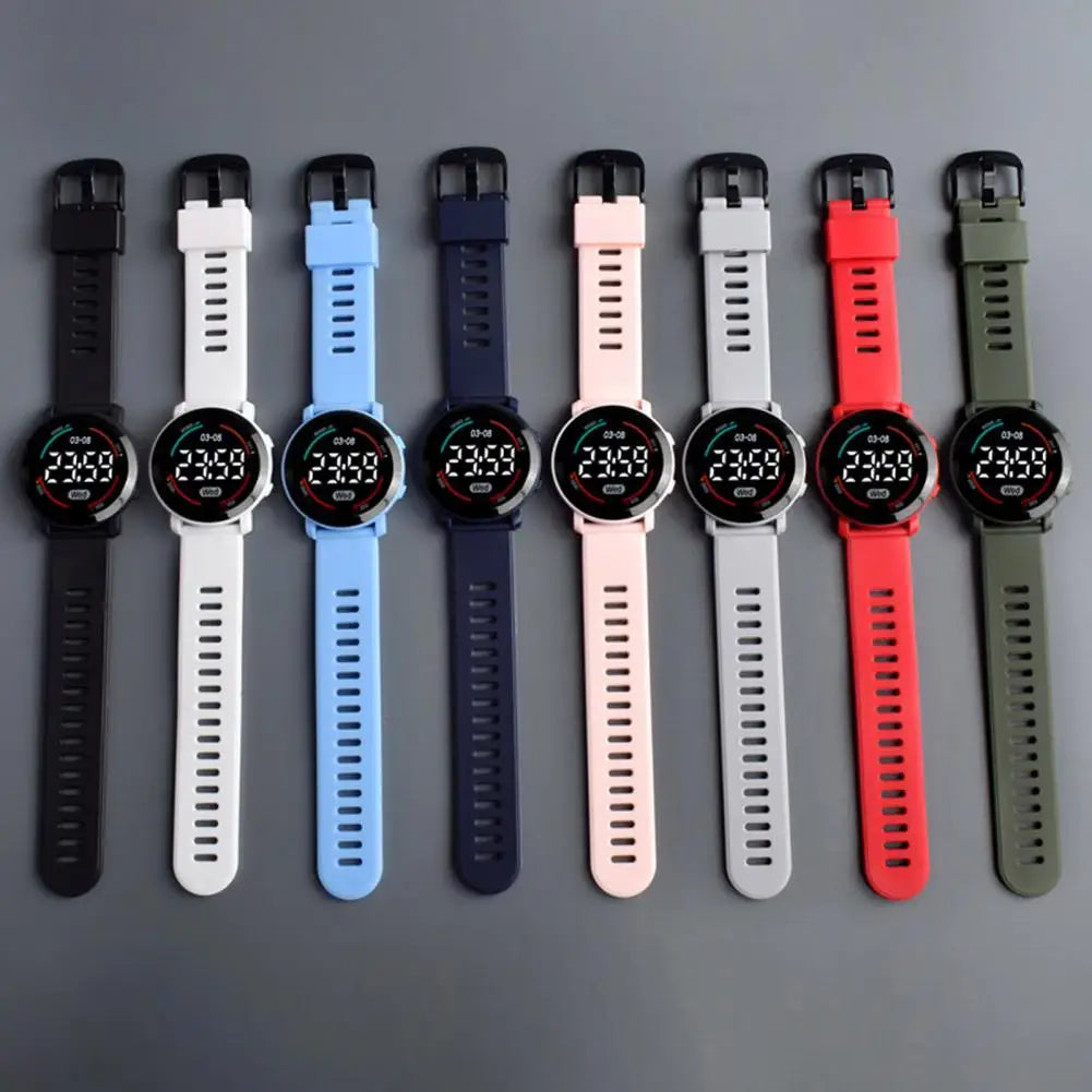 Button Operation Jewelry Accessories Water Resistant LED Digital Watch for Daily Wear