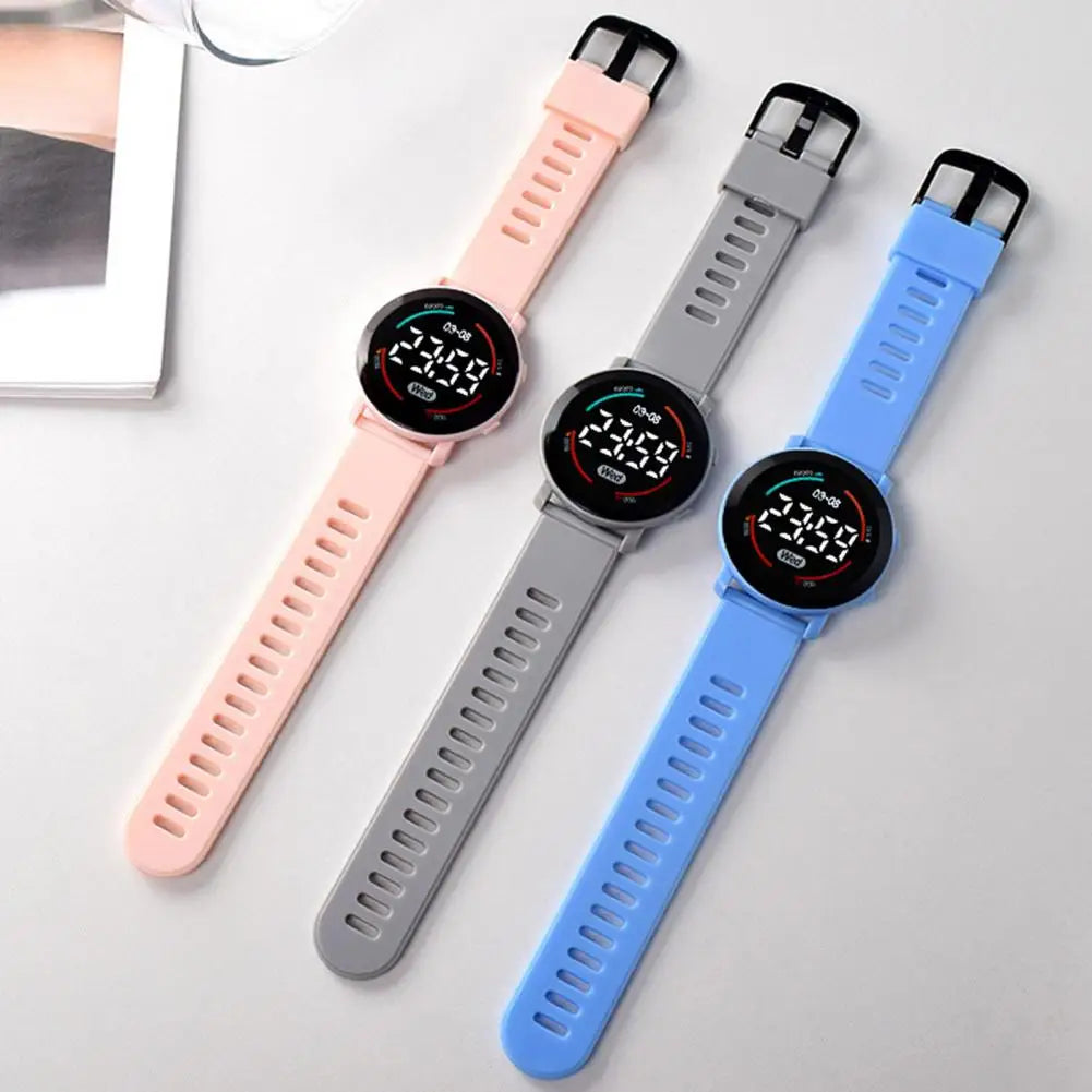 Button Operation Jewelry Accessories Water Resistant LED Digital Watch for Daily Wear