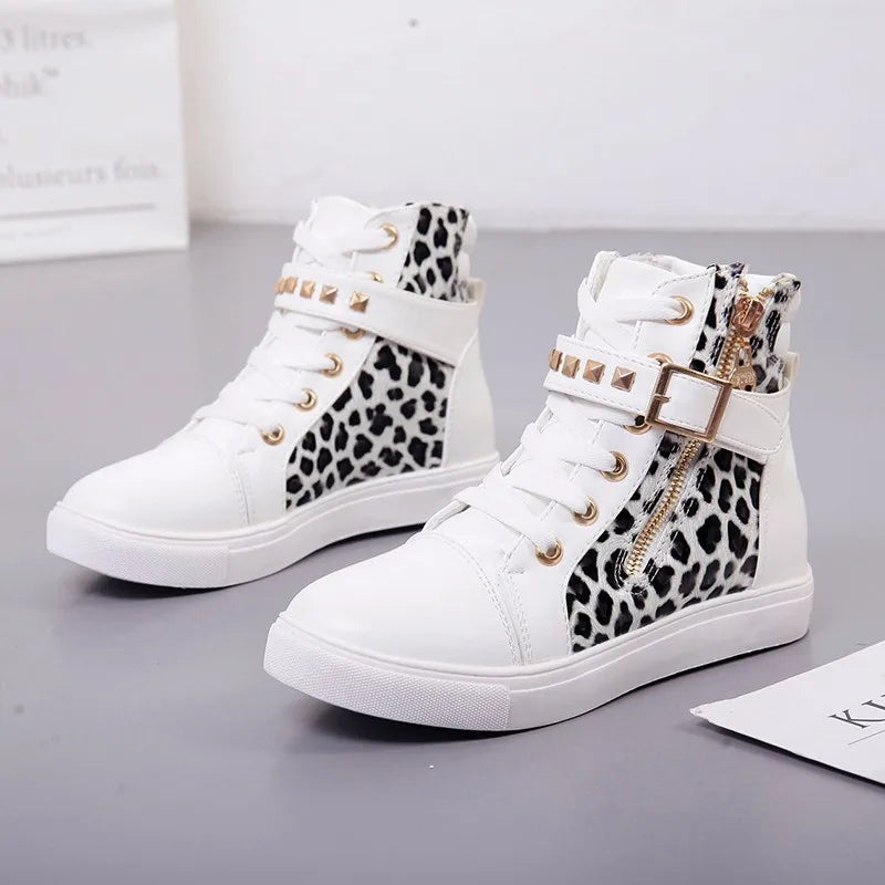 Canvas Shoes Woman New Women Shoes Fashion Zipper Wedge Women Sneakers High Help Solid Color Ladies Shoes Tenis Feminino