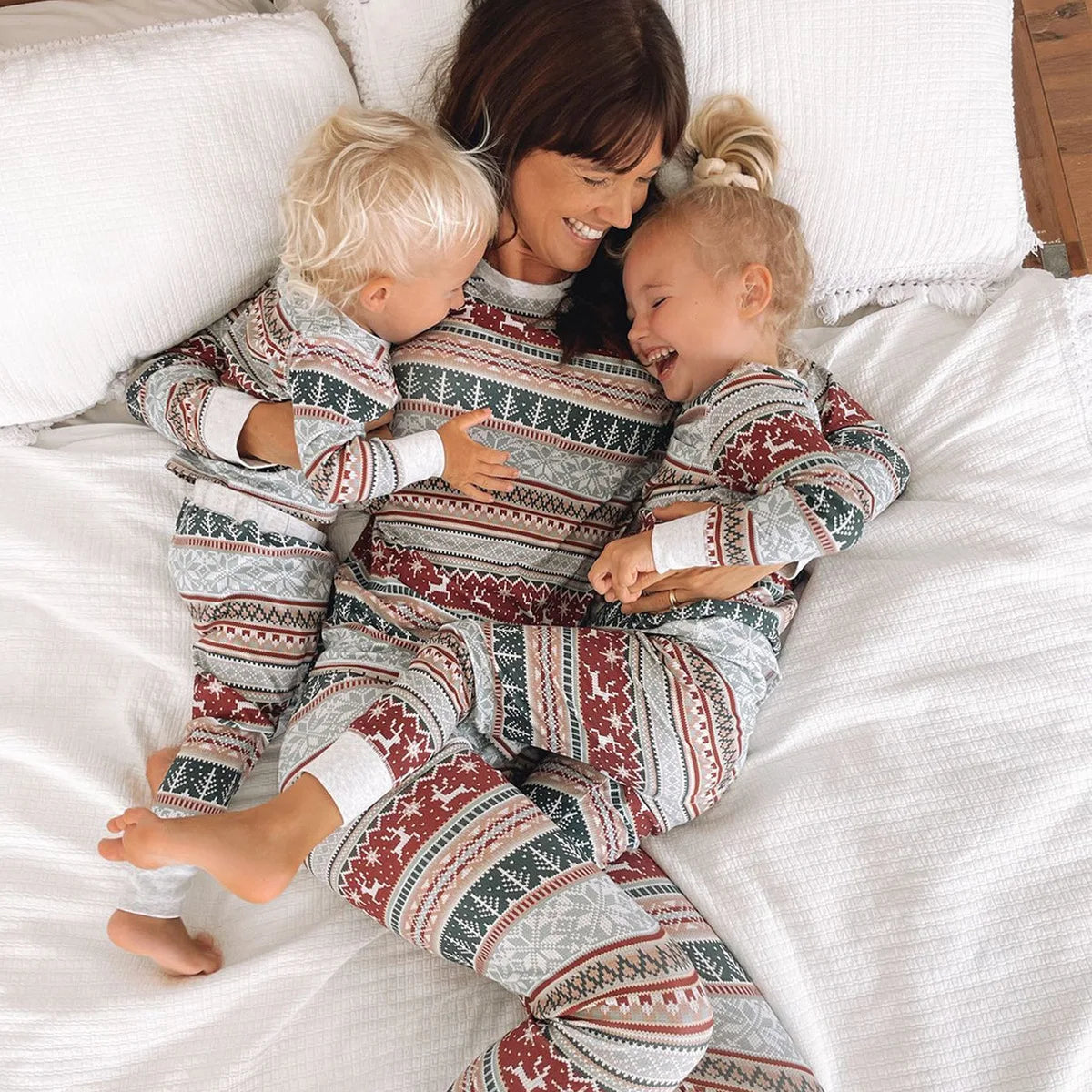 2023 Family Christmas Matching Pajamas Set Xmas Adult Kids Mother And Daughter Father Son Sleepwear Baby Family Look Outfits