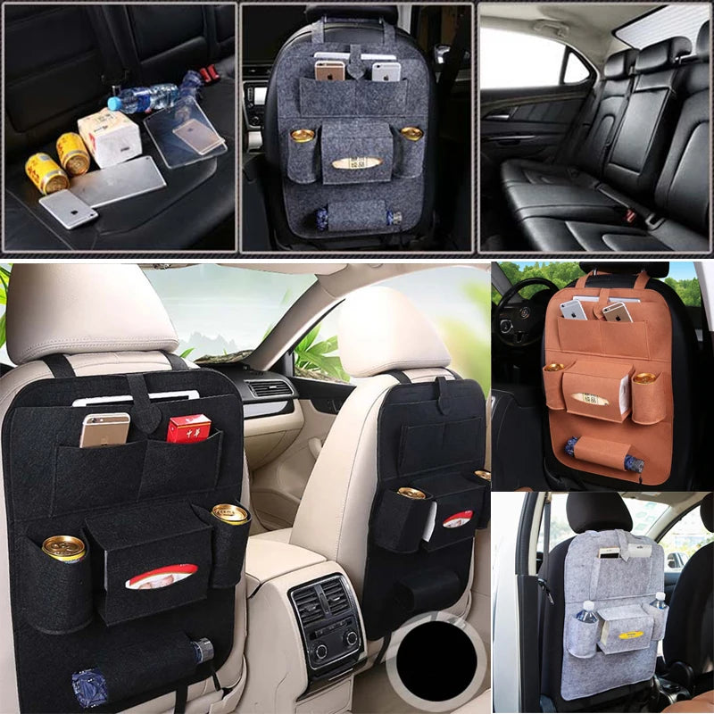 Car Seat Back Insulation Storage Bag Multi-Pocket Thermal Cooler Travel Organizer Case Pouch Bottle Drink Holder Container