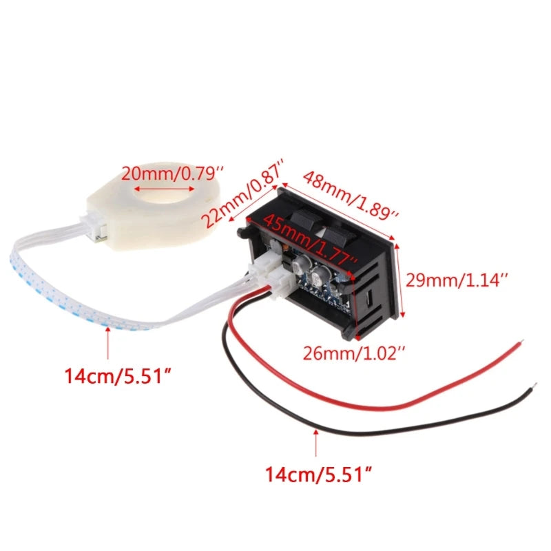 5-120V 100A Digital Voltmeter Current  Amp Meter  Effect