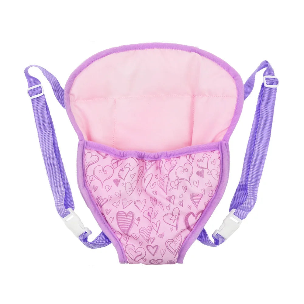 Dolls Out Going Carry Bag Sleeping Bag Doll Accessory for 43cm Baby New Born Doll 18 Inch Doll Backpack Bag