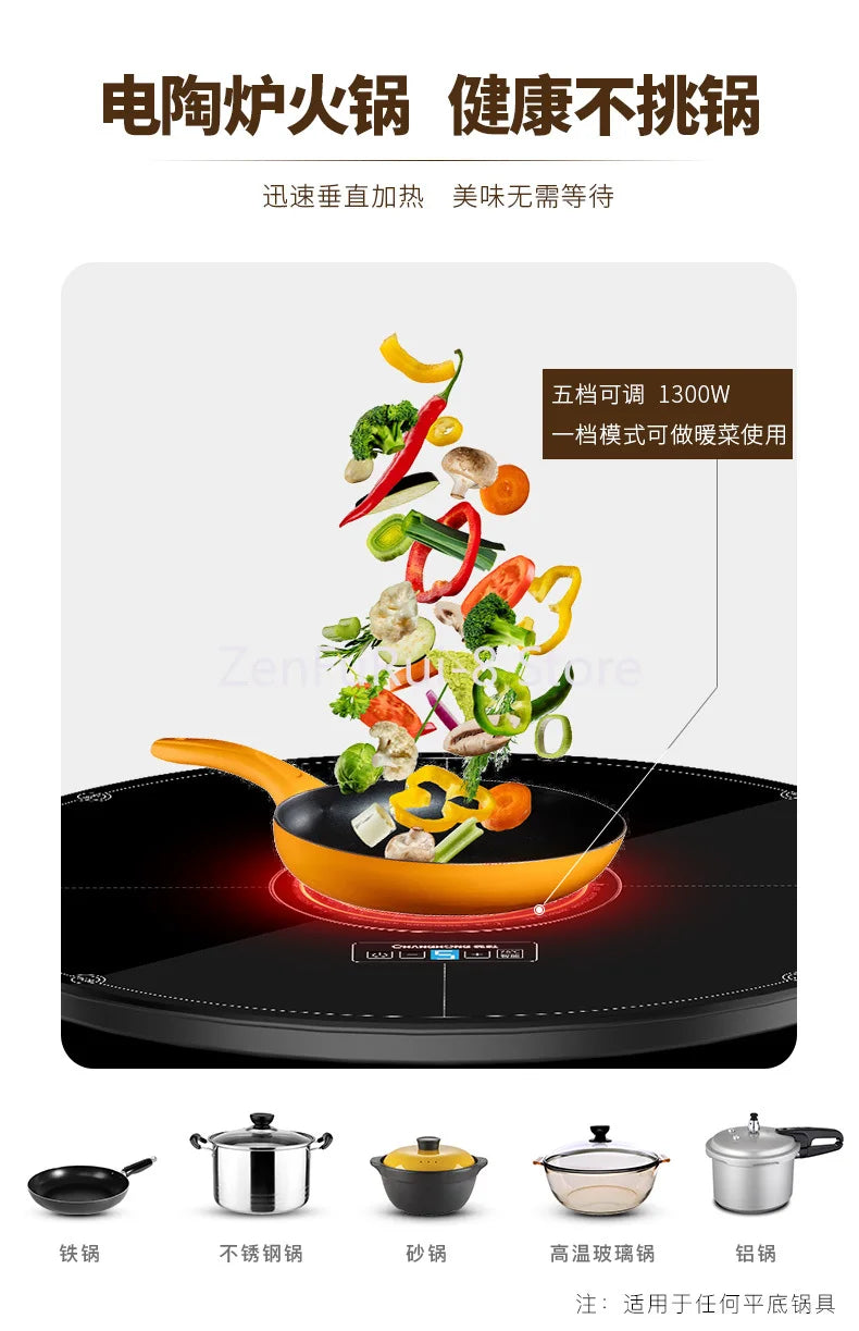 Dining: Hot Pot Dishes Warming Keeping Plate Food Insulation Board Dishes Warming Plate Fantastic Heating Product Multi-Functional9