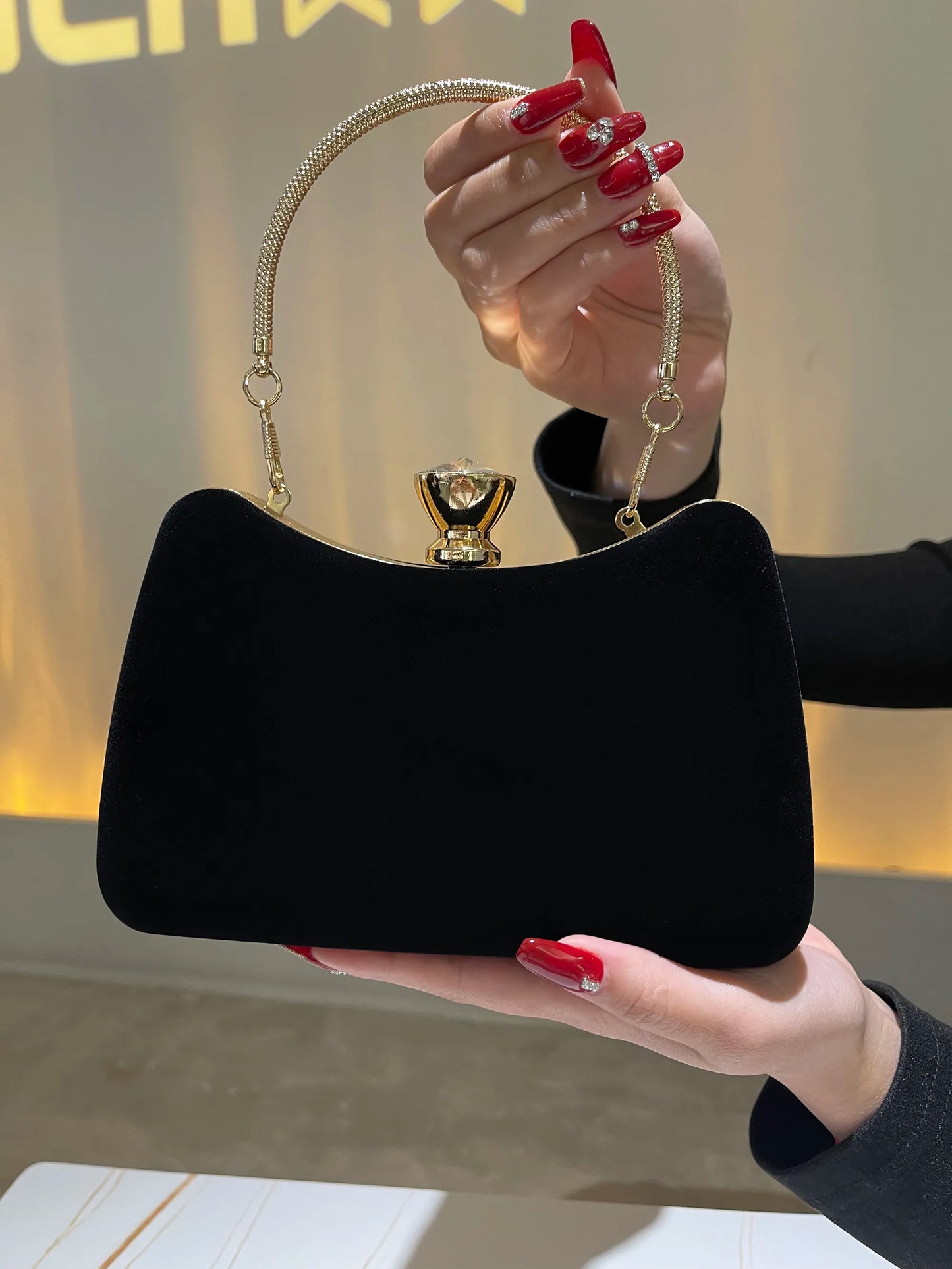 Evening Bag Black Handbags Banquet Clutch For Female Luxury Crossbody Chain Bags Formal Cocktail Party Handbag New Style Purse