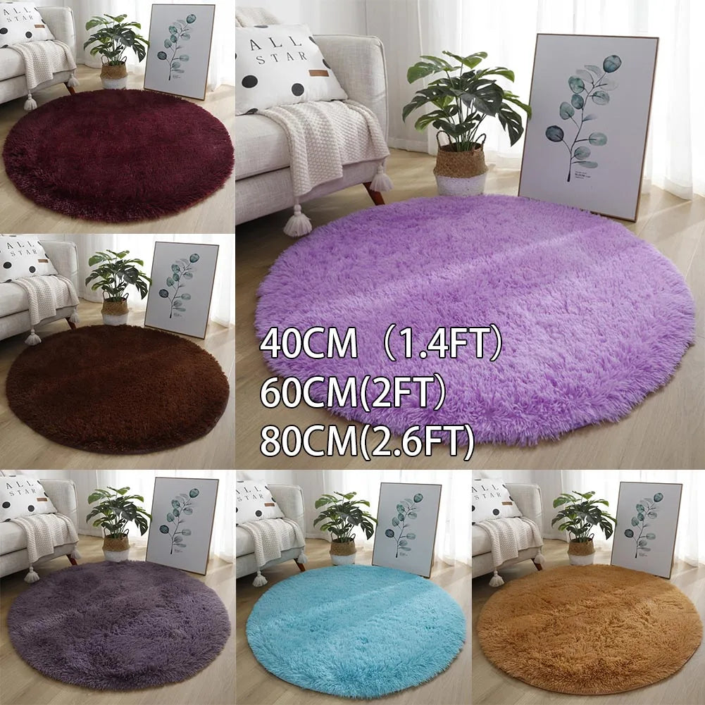 Rug: 40/60/80cm Soft Carpet Slip-resistant Bathing Room Rug Floor Door Mat Floor Door Cushion Mat Rug Floor Chairs Bed Home Decoratio