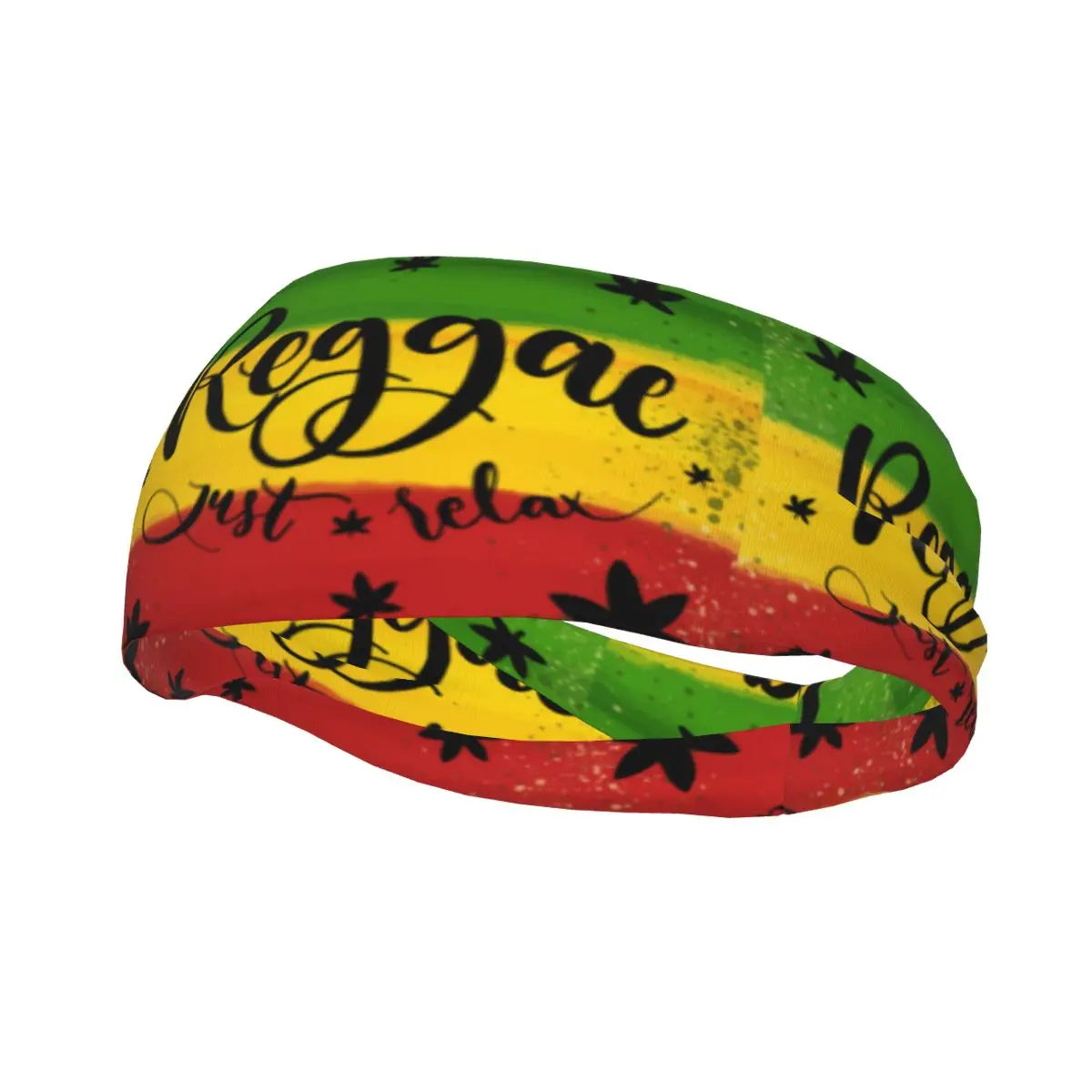 Reggae Headband🇯🇲: Reggae HeadbandSports Headband Portable Hair Band Brush Stroke Reggae Hair Wrap Brace Cycling Running Exercising Sweatband