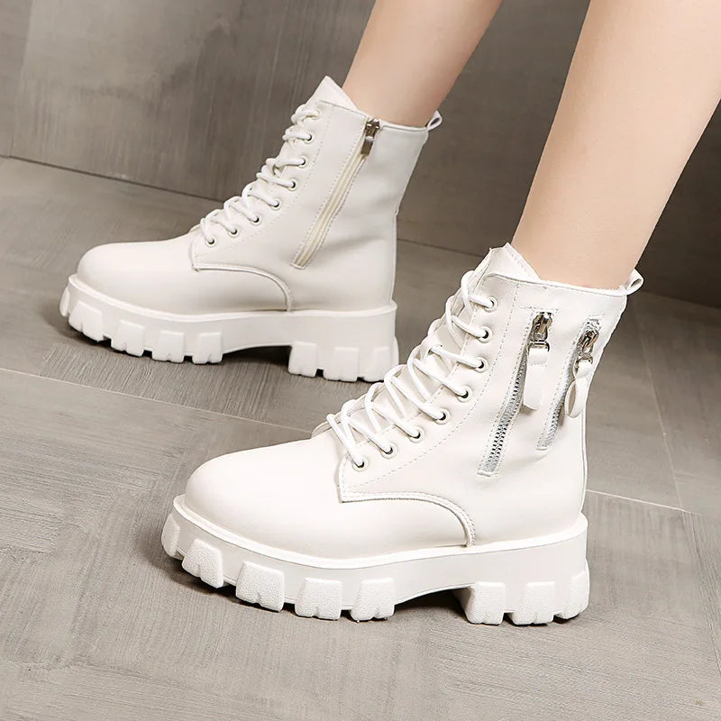 Snow boots Women's new plush women's shoes in the winter of 2022 Warm ankle boots Thick cotton shoes Fur black leather boots