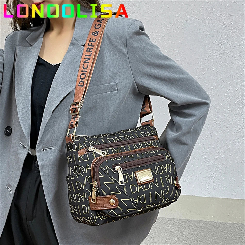 Vintage Handbag: High Quality Vintage Women's Messenger Bag Ladies Crossbody Shoulder Shopper Sac A Main Many Pockets Female Handbags and Purses