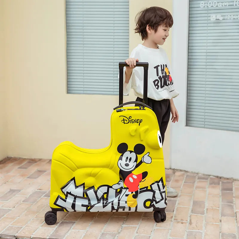 Disney Mickey kids' luggage minnie Travel bag for children Fashion cartoons password zipper rolling luggage case Travel Suitcase