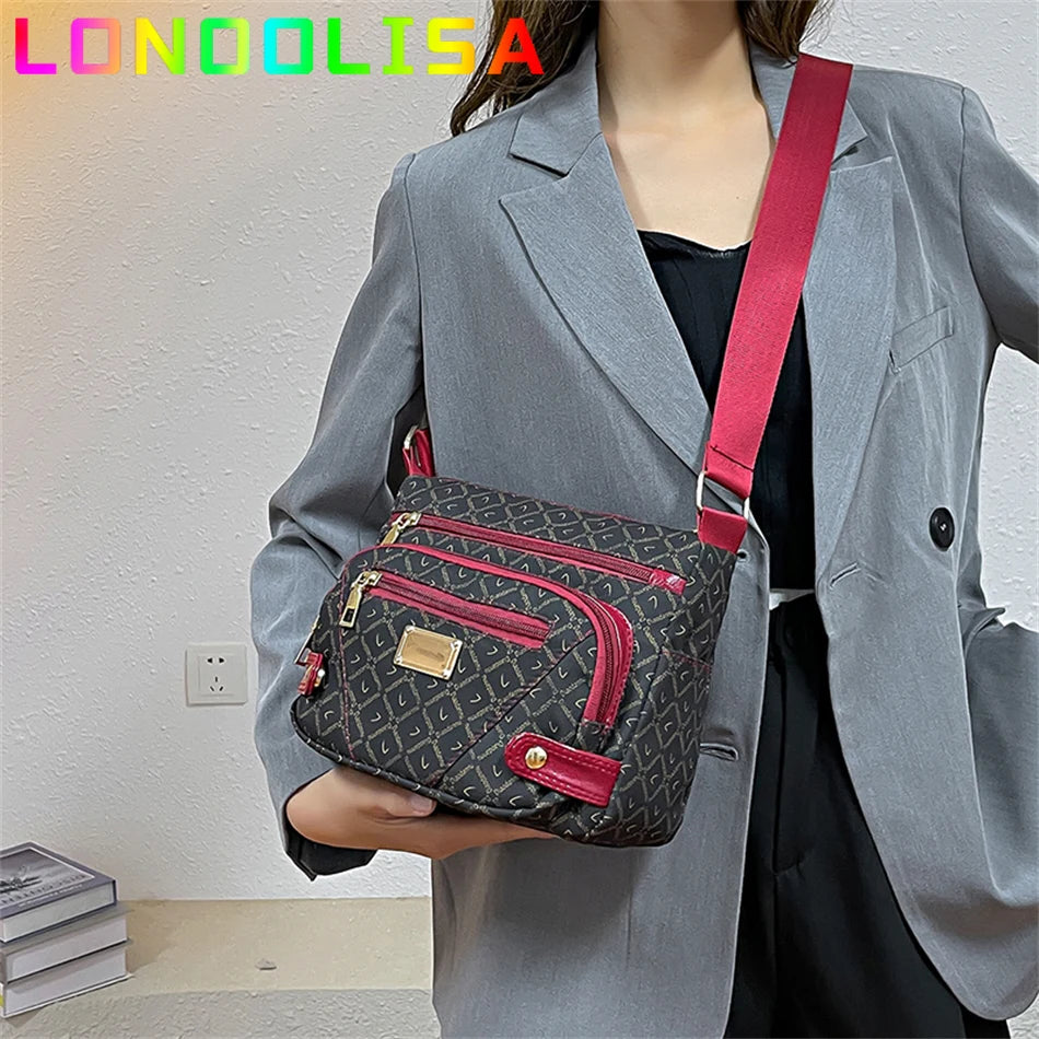 Vintage Handbag: High Quality Vintage Women's Messenger Bag Ladies Crossbody Shoulder Shopper Sac A Main Many Pockets Female Handbags and Purses