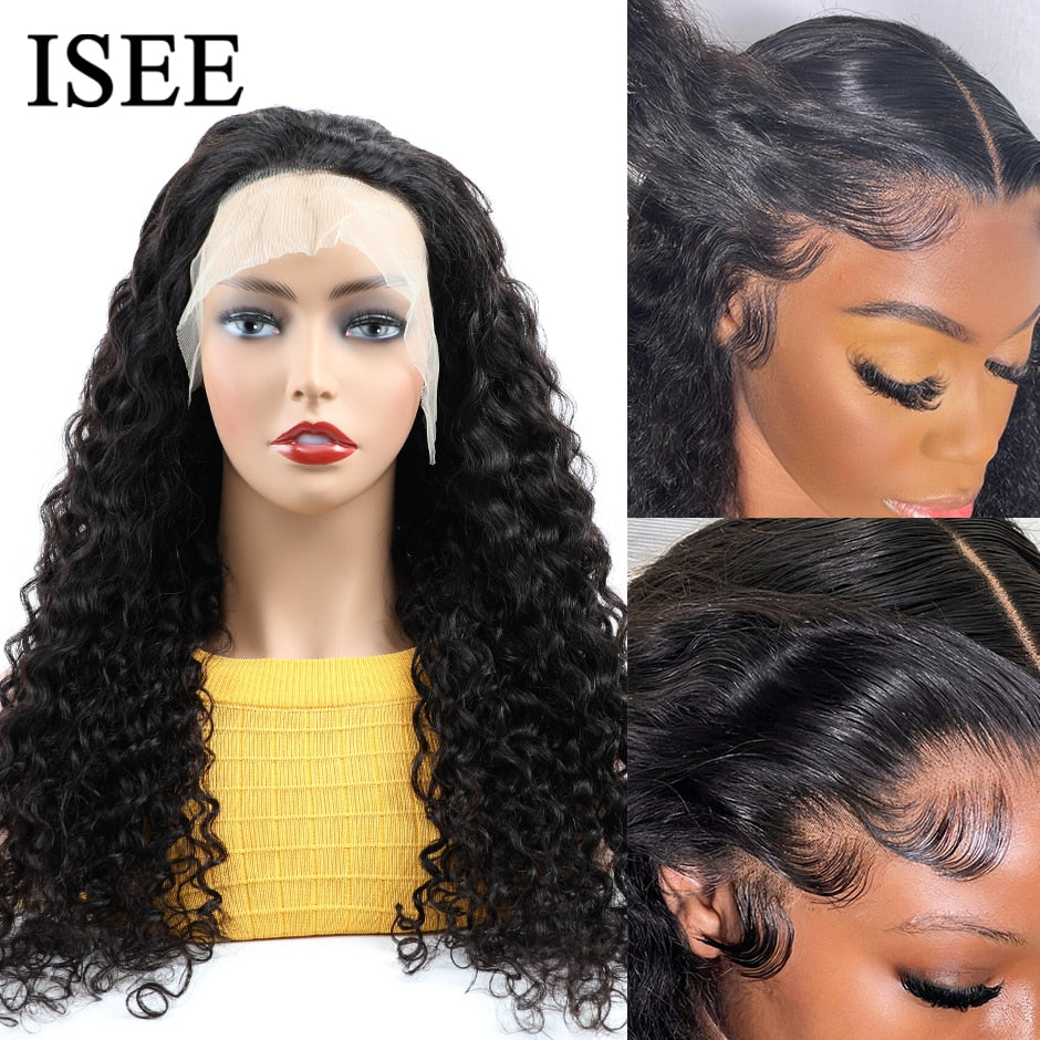 Water Wave Lace Closure Wigs ISEE HAIR Water Wave