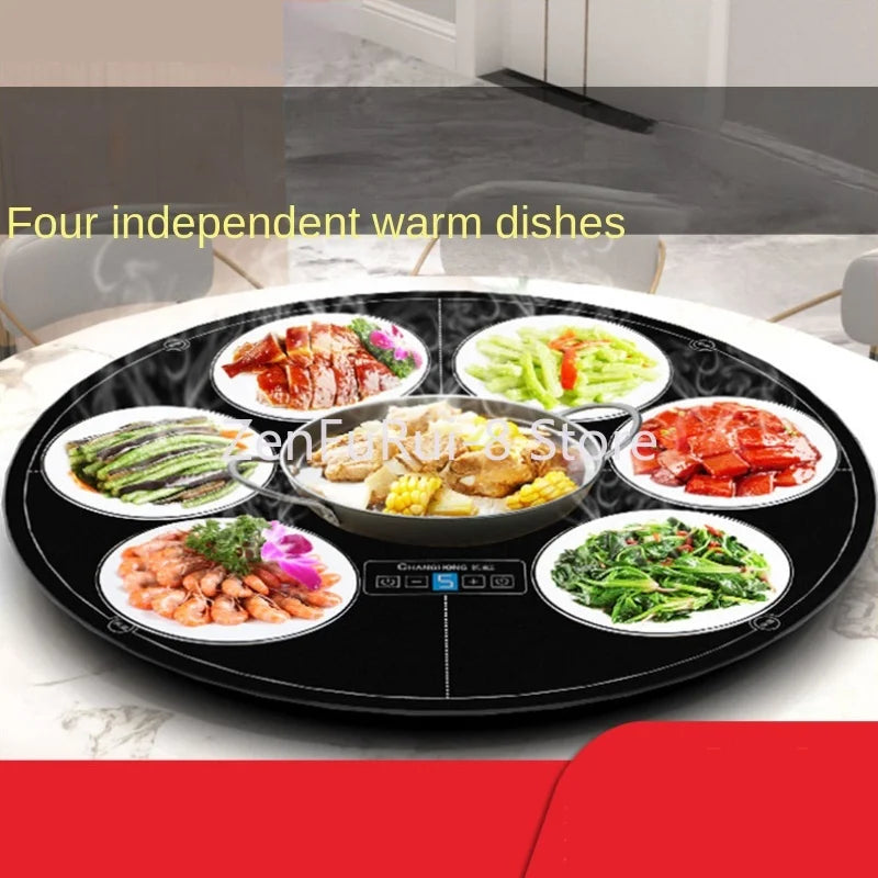 Dining: Hot Pot Dishes Warming Keeping Plate Food Insulation Board Dishes Warming Plate Fantastic Heating Product Multi-Functional9