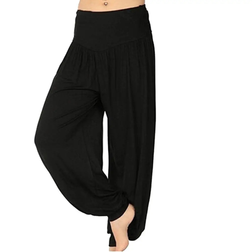 Casual Baggy Pants Modal Women Harem Pants Comfy Yoga Pants Loose Belly Dance Dance Wide Leg Trousers Gypsy Hippie Aladdin Pants