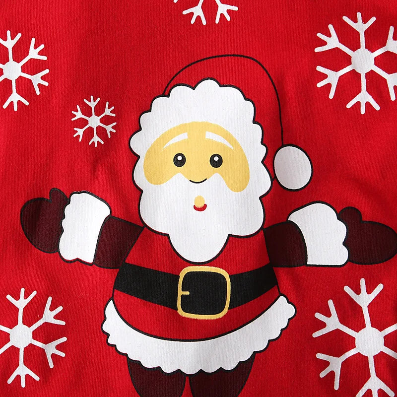 Cartoon Christmas Santa Kid Boys Girls Clothes Set Baby Long Sleeve Pajamas T-shirt Tops +Pants 2Pcs Home Clothing Nightwear