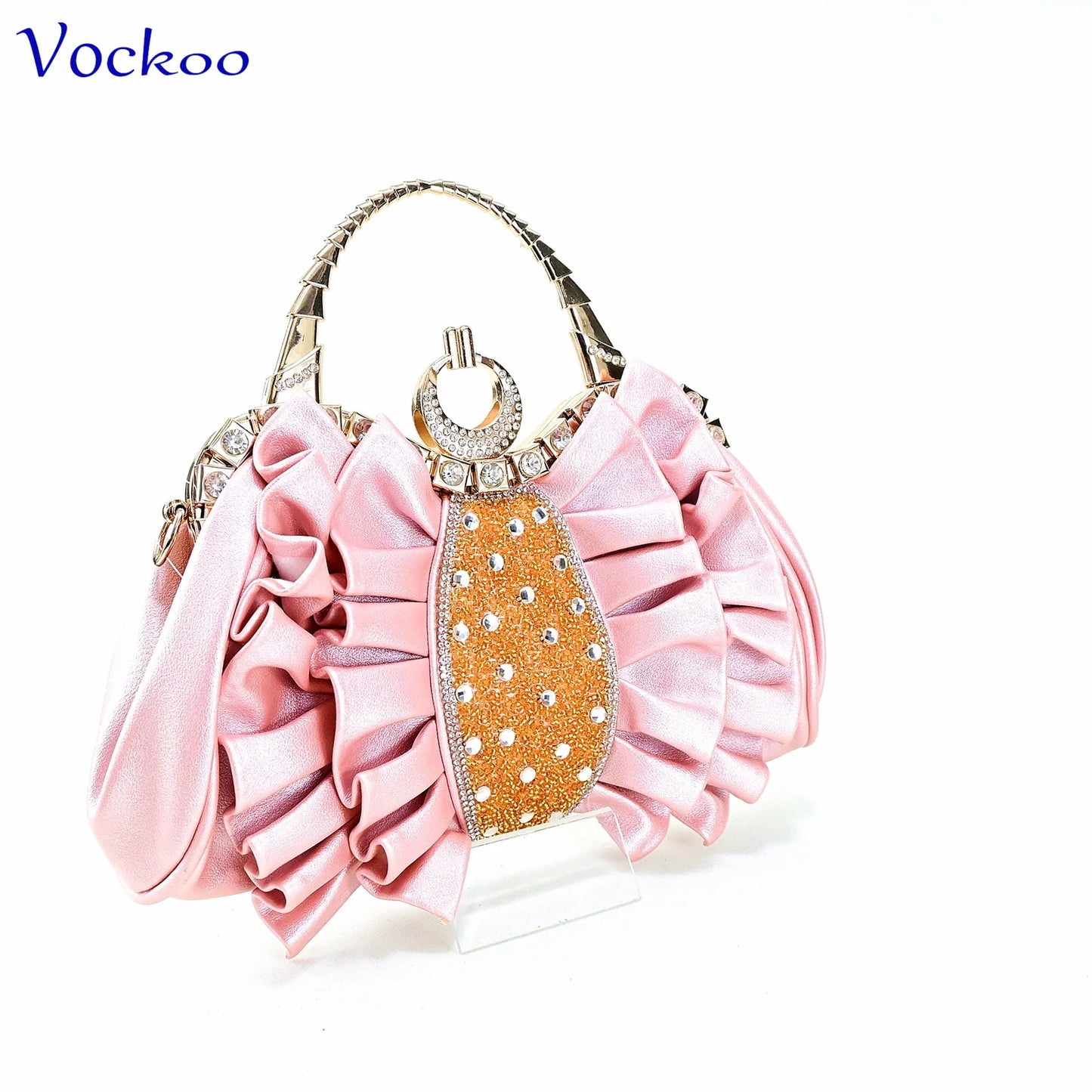 Fashionable New Arrivals Italian Ladies Shoes Matching Bag Set in Pink Color with Appliques 2024 INS Hot Sale Slipper for Dress