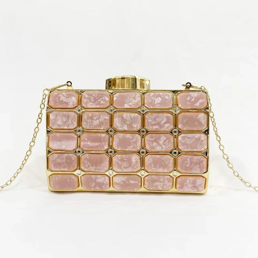 Red Evening Bags Formal Acrylic Party Handbags Cheongsam Evening Bag Elegant Ladies Arylic Clear Purse Women Clutch Bags