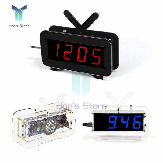 LED Digital Electronic Clock Production suite Temp Date Week Display Voice prompt Time Alarm Clock 51 clock DIY kit