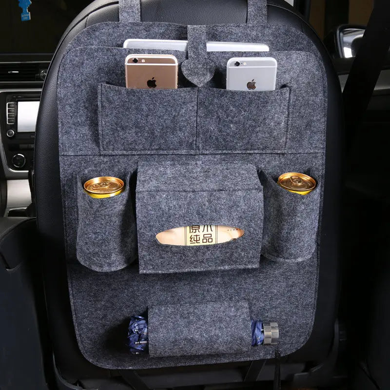 Car Seat Back Insulation Storage Bag Multi-Pocket Thermal Cooler Travel Organizer Case Pouch Bottle Drink Holder Container